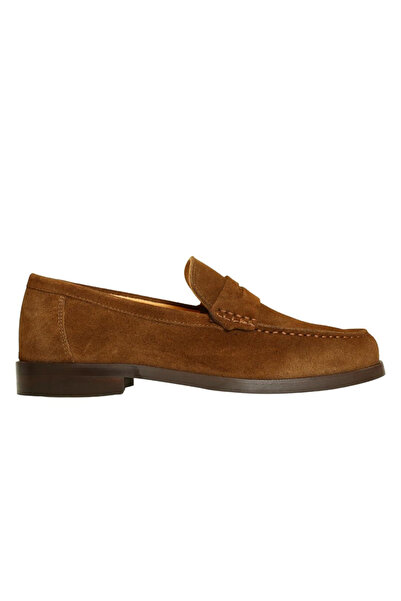 Platin Coffee Suede Women Loafers