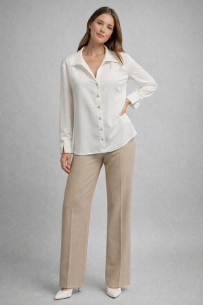 AYHAN Crepe Blouse 81834