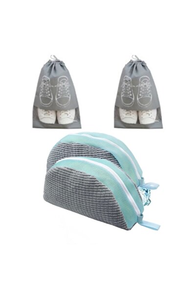 QUANDES Kit 2 Saci pentru Spalarea Incaltamintei