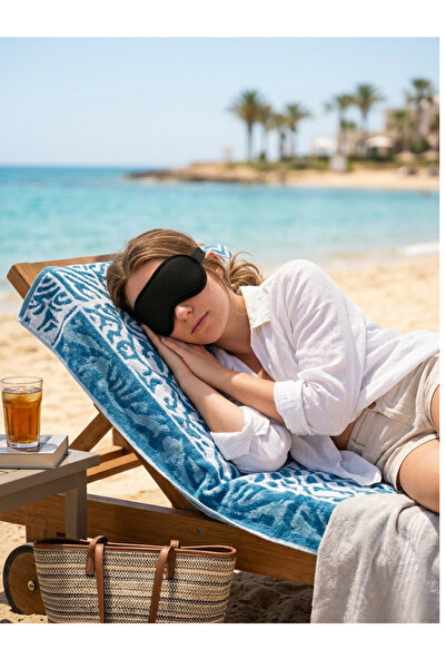 POTİPET 5Pcs Soft Comfortable Sleep Band Sleep Goggles Car Home Office Spa Me...