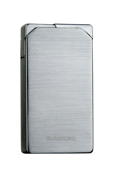 Quantoro Çift Torch Pürmüz Delicili Gümüş Metal Puro Çakmağı