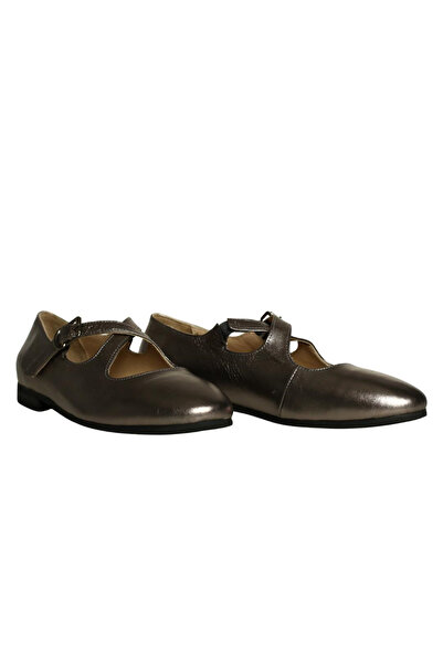 Platin Leather Women's Ballerinas