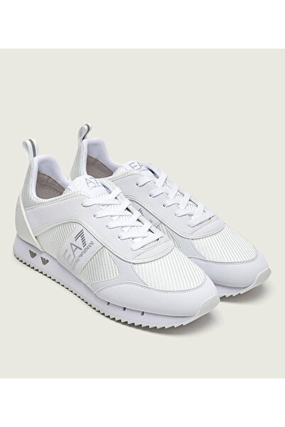 EA7 نعل مريح للجنسين مصنوع من قماش شبكي قابل للتنفس ومزين بزخرفة على شكل نسر ...