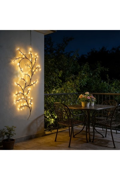 gaman 96 LED Güneş Enerjili Dış Mekan Dekoratif Balkon, Veranda, Bahçe İçin S...