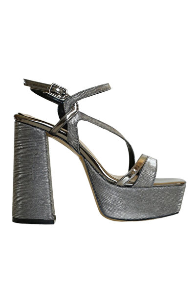 Platin Banded Platform Women's Evening Dress Shoes