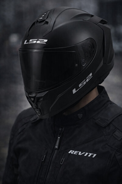 LS2 CHALLENGER 2 SİYAH KASK (SİYAH CAM)