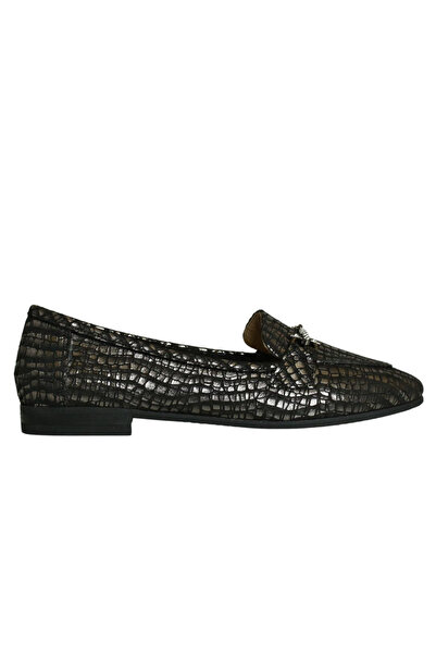 Platin Women's Ballerinas with Black Leather Buckle