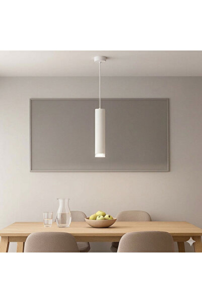 RFAN Pendant, Model WL608, 1 x GU10, Adjustable Height, White