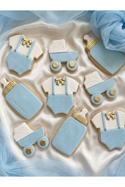 Maku home Kişiye Özel isimli Butik Kurabiye Seti - Baby Shower ve Hoşgeldin B...