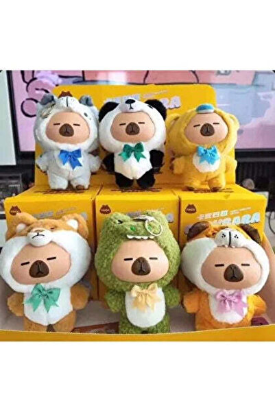 ToyziBox CAPYBARA PIMOO peluş anahtarlık çanta charmı sürpriz paket büyük boy...