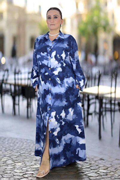 yagmurberen ROCHIE CU MODEL Ebru, GULER CU BORSE, TĂIȚEALĂ LARGĂ, DIN VISCOS,...