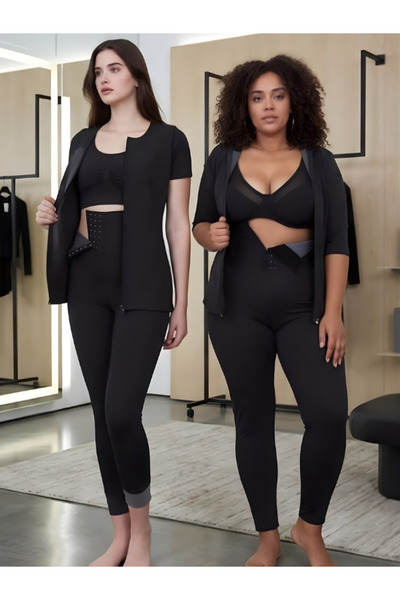 Loule Γυναικείο Σετ Αθλητικής Σάουνας με Θερμικό Εφέ Αγκράφα, Υψηλής Μέσης, γ...