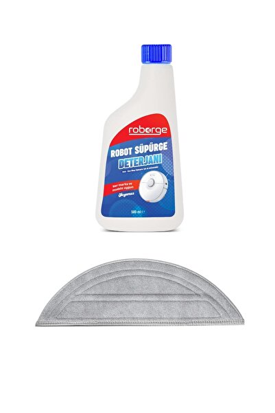 Roborge روبروك ساروس 10 مكنسة كهربائية روبوتية مع قماش تنظيف + منظف للمكنسة ا...