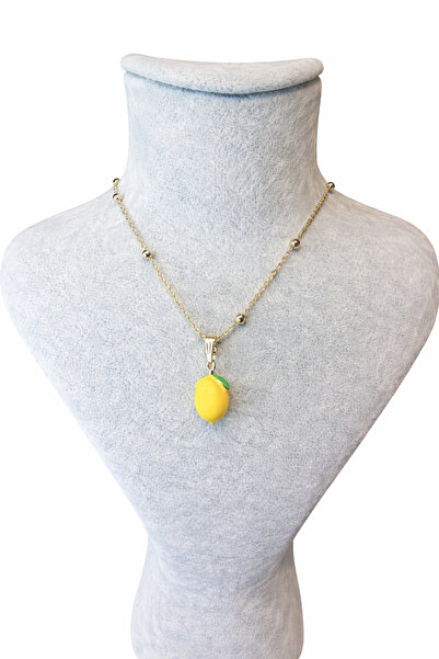 LUNEVA AKSESUAR قلادة مزينة بالأشكال مع سلسلة ذهبية اللون - قلادة لطيفة بأشكا...