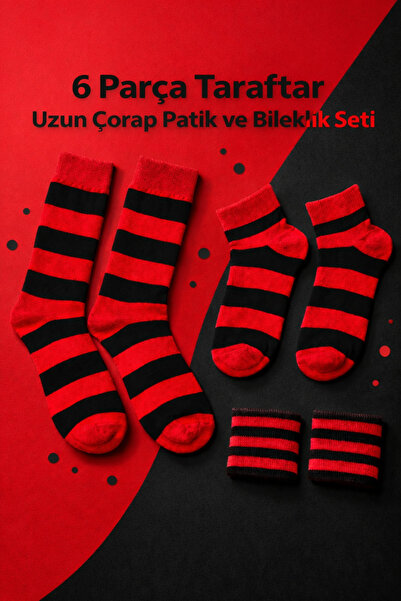 Hitit Socks Set cadou șosete pentru fani, 6 piese, șosete lungi, set șosete ș...