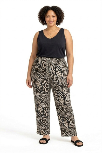 CNG MODA cu model Pantaloni subțiri de vară B wide-leg