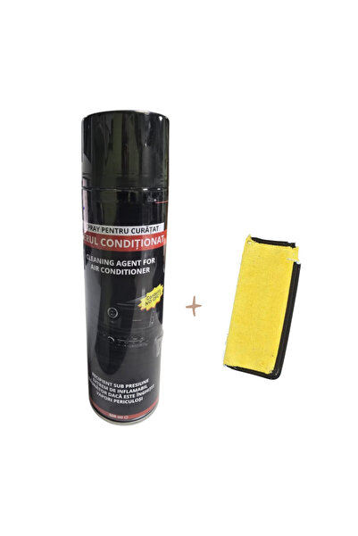 OEM Spray igenizare sistem climatizare + laveta galbena , 500 ml substanta ac...