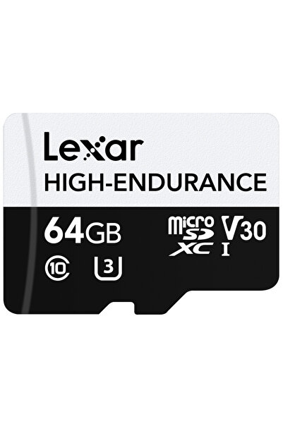 Lexar بطاقة ذاكرة microSD بسعة 64 جيجابايت، سرعة قراءة 100 ميجابايت/ثانية، سر...