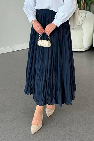 REMİS Navy Blue Crochet Skirt