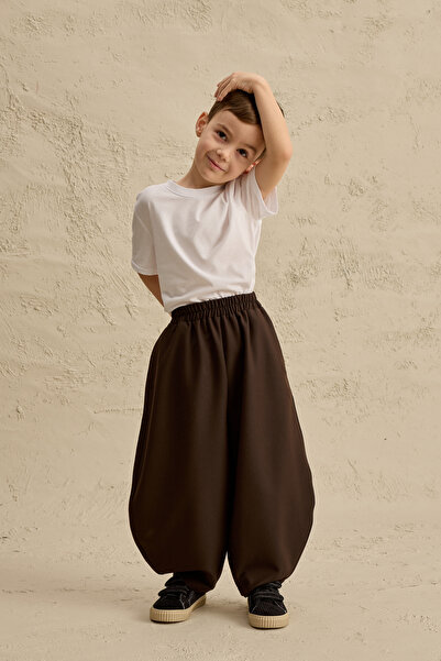 Fahhar Kids Bomb Bagel Trousers Brown