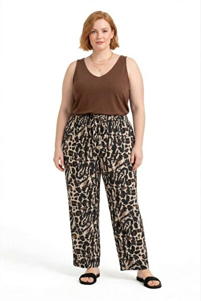 CNG MODA Patterned Summer Thin B Wide-Leg Pants