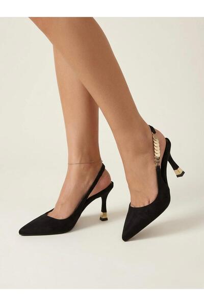 MİSS PARK MODA SİYAH KLASİK TOPUKLU AYAKKABI