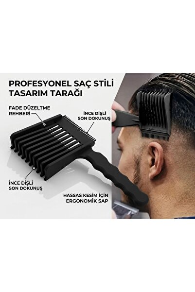 YAHO OYUNCAĞIN DOĞAL HALİ Profesyonel Saç Kesim Tarağı – Katlı Diş Yapısı ile...