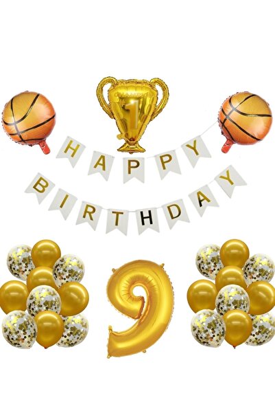 ÇITIPITISTORE Set pentru petrecerea de ziua de naștere cu tematică baschet