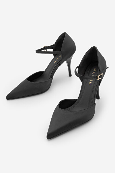 Marjin Women's Stiletto Pointed Toe Ankle Strap Stiletto Heel U Shoes Peltun ...