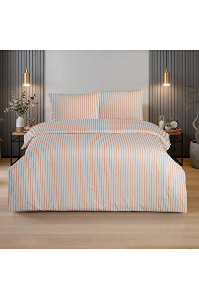Altınbaşak Lani Double 100% Cotton Ranforce Duvet Cover Set Orange (3 Pieces)...