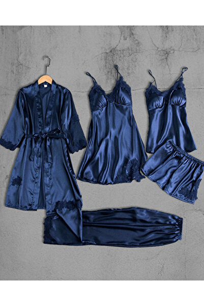 Magdeal Set of 5 Satin Pajamas