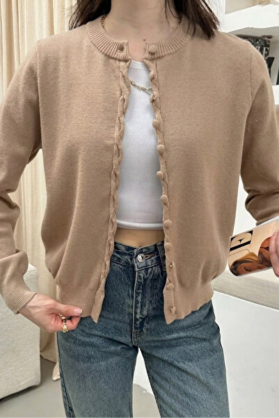 Safgiyim44 Long Sleeve Crew Neck Knitwear Cardigan