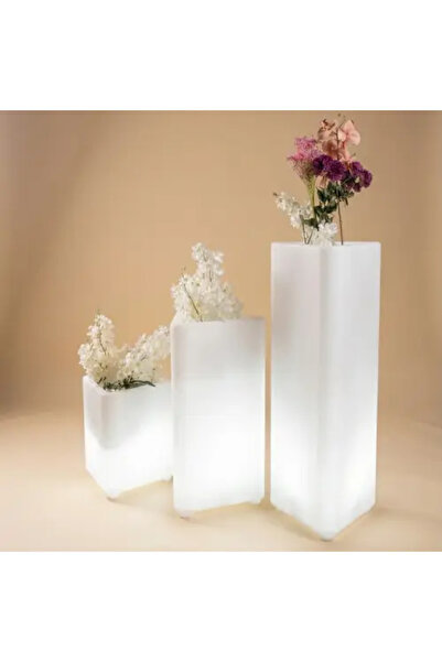 MYASEM STORE Triangular Long Basin Set with LED