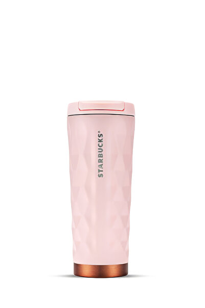 Starbucks Paslanmaz Çelik Termos Sakura Serisi Toz Pembe-Bakır 473ml