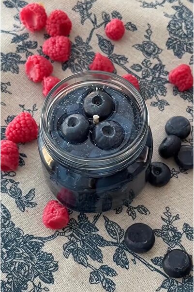 Veluna mum El Yapımı Yaban Mersinli (Blueberry) Jel Mum 🫐💫