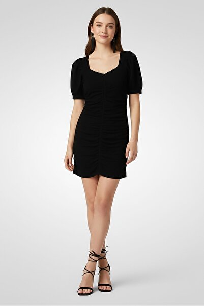 SANDRO فستان نسائي محبوك ضيق، أسود