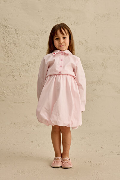 Fahhar Kids طقم تنورة كارب مطرز باللون الوردي