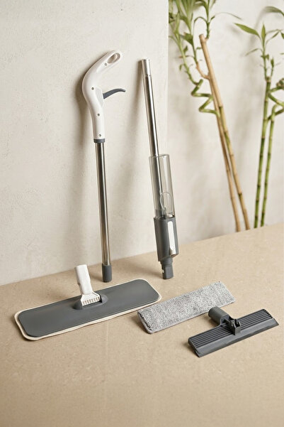 NESS HOME Myclean Sprey Mop Paspas Hazneli Cam ve Yer Silme Temizlik Seti