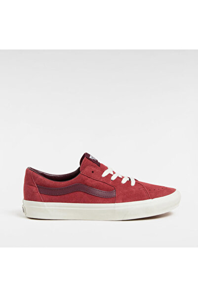 Vans VN0009QRRED1-SK8-Pantofi de viață pentru bărbați din piele roșie joasă