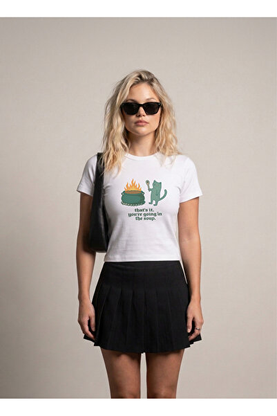 SVART WEAR That's It. You'Re in Trouble. Printed Stretch Fabric Body T-Shirt