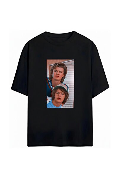 SVART WEAR Μπλουζάκι Stranger Things με στάμπα, unisex, oversized