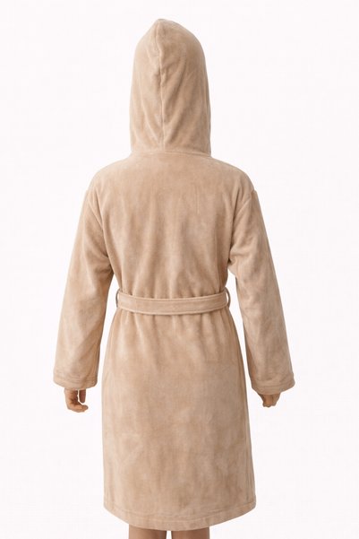 EMİLLİE 100% Cotton Export Surplus Unisex Velvet Children's Bathrobe
