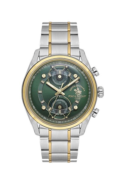Santa Barbara Polo & Racquet Club 42Mm-Metal-Men'S-Highaluminum-5Atm Men's Wr...