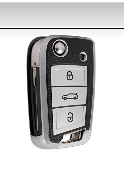 ÖZEN KEYS Volkswagen Golf 7 Golf 7,5 Tiguan Skoda Nano Key Case Suplux Silver...