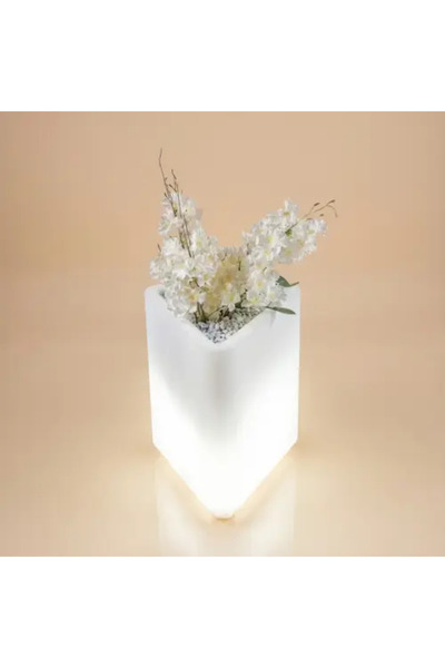 MYASEM STORE Small Modern Triangular LED Basin