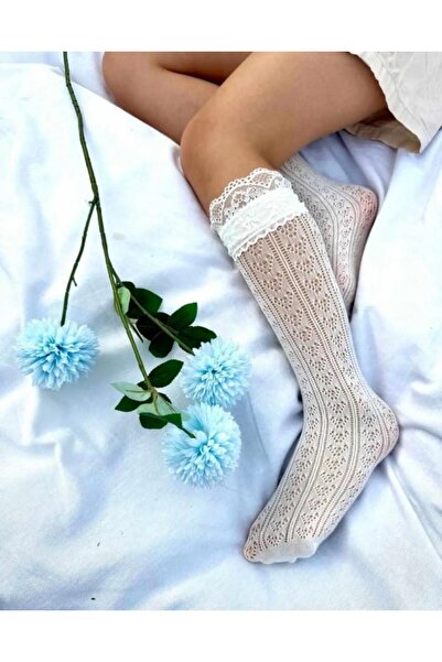 Batu Baby Girl and Child Knee-High Socks, Pack of Lace