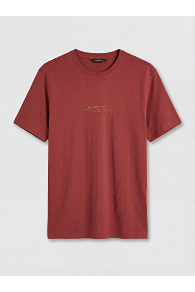 LC Waikiki Özmarka New Season Crew Neck Printed Combed Cotton Men's T-Shirt