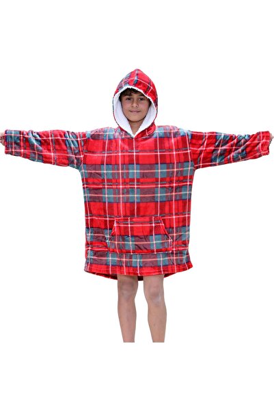 OEM Blanket Blanket - 2in1 Oversize - Universal size - Red Checkered - Fleece...
