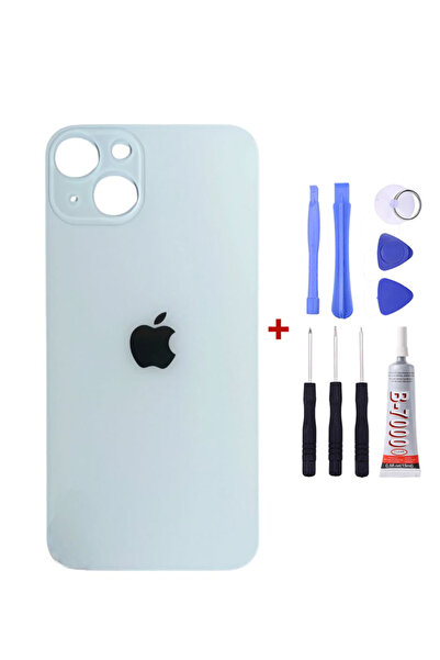 Yedcom Iphone 13 MİNİ Beyaz Arka Cam Kapak Arka Pil Kapağı