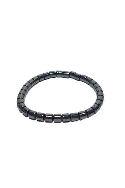 Janti Jtss26Blk1739 Hematite Natural Stone Guaranteed Bracelet